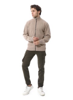 Andora Fly Zipper Button Cargo Pants_Army Green  - Image 5