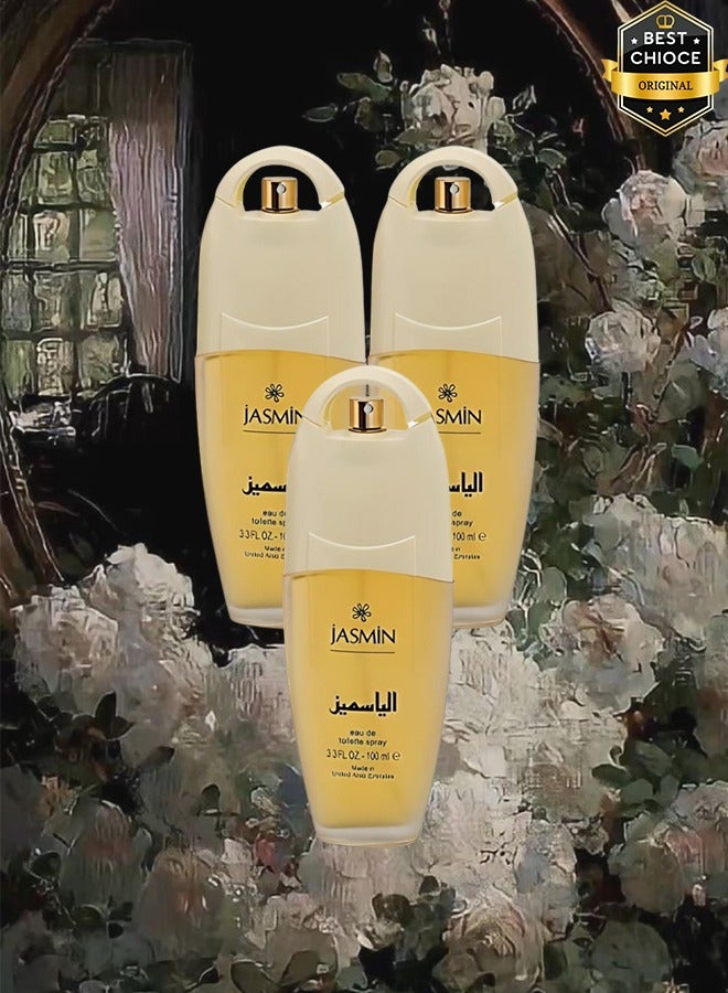 Jasmine 3 Pieces Jasmin Perfume 100ml EDT - Image 1