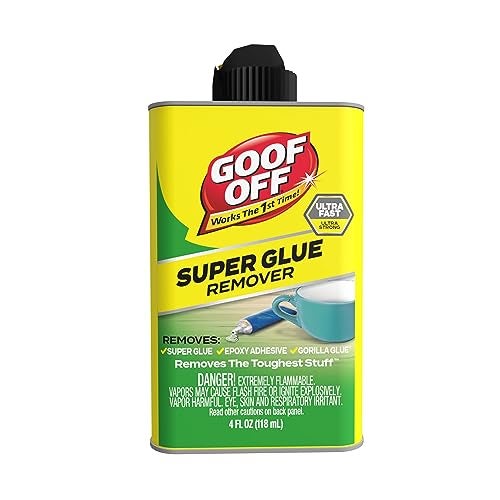 Goof Off Super Glue Remover - 4 oz. can, Yellow (FG678) - Image 1