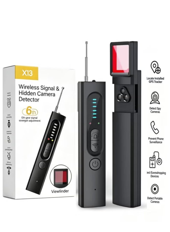 JAJEEK X13 Wireless Signal Detector – Hidden Camera Detector, GPS Tracker Locator & RF Signal Finder, Portable Anti-Spy Device for Detecting Wireless Signals, Tracking Devices & Security Threats - Image 1