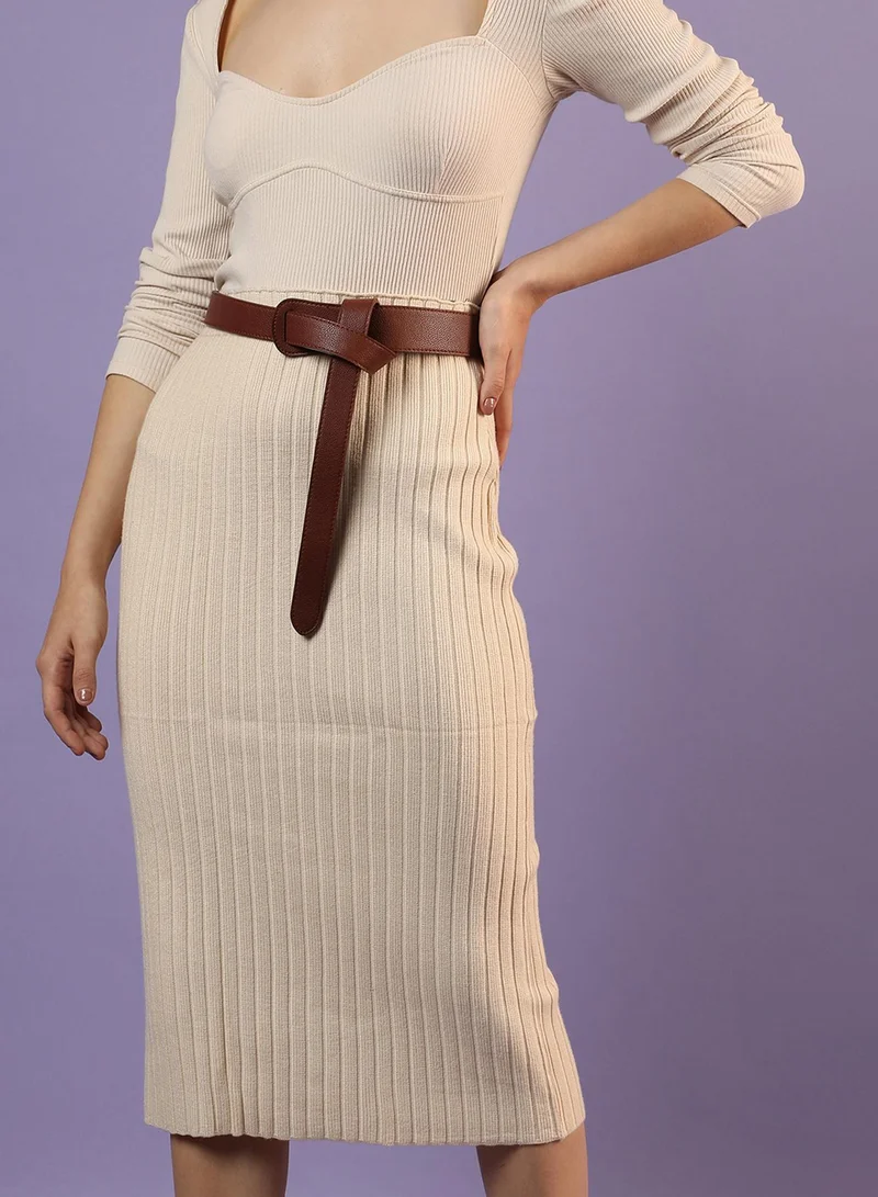 صوص هاوت حزام بني بلفّة صلبة