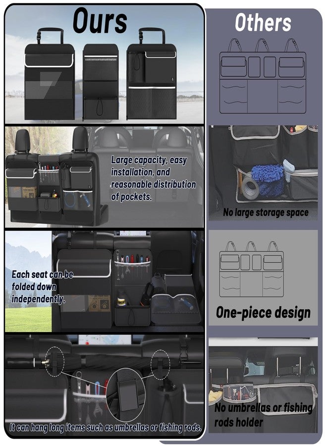 Timoxi Back Seat Trunk Organizer Hanging Car Organizer Trunk Foldable Cargo Storage with 6 Large Pockets (Type B) - Image 4