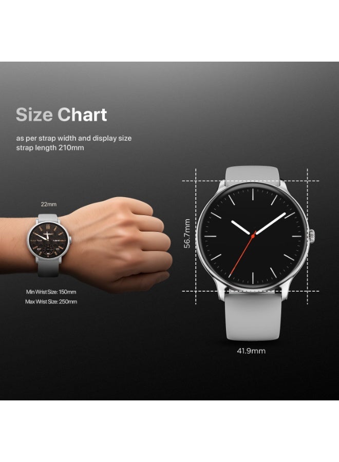 Fire-Boltt Phoenix Ultra Smart Watch 1.39" HD Display, Bluetooth Calling, AI Voice Assistant, 120 Sports Modes, IP67 Waterproof, SpO2 Monitor Smart Watch for Man & Woman - Silver - Image 3