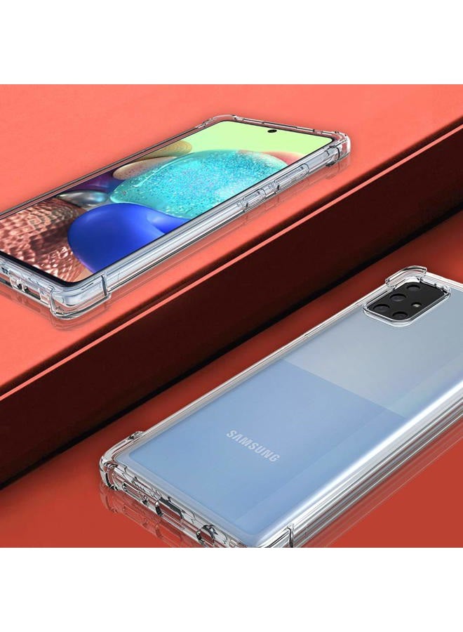 Osophter غطاء لجهاز Galaxy A71 5G شفاف [ليس لجهاز Verizon A71 5G UW] زوايا معززة TPU لامتصاص الصدمات غطاء مرن للهاتف المحمول لجهاز Samsung Galaxy A71 5G (شفاف) - Image 4