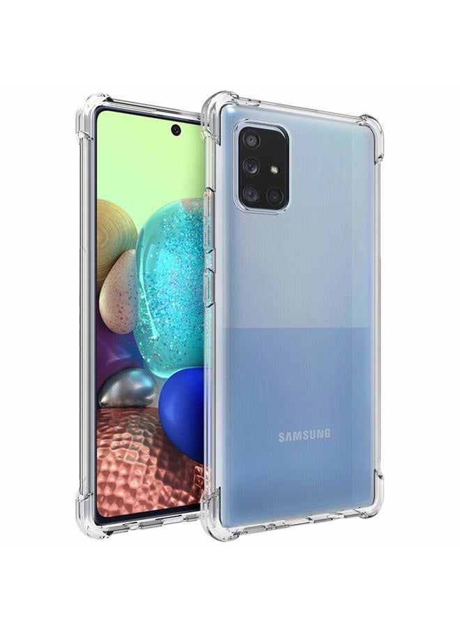 Osophter غطاء لجهاز Galaxy A71 5G شفاف [ليس لجهاز Verizon A71 5G UW] زوايا معززة TPU لامتصاص الصدمات غطاء مرن للهاتف المحمول لجهاز Samsung Galaxy A71 5G (شفاف) - Image 1