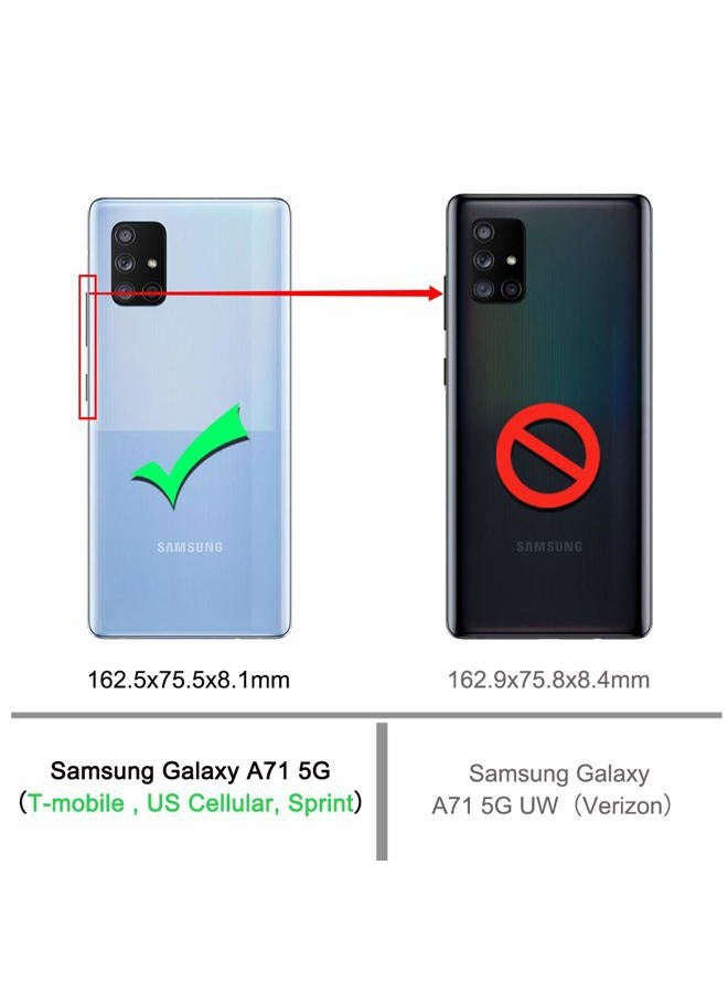 Osophter غطاء لجهاز Galaxy A71 5G شفاف [ليس لجهاز Verizon A71 5G UW] زوايا معززة TPU لامتصاص الصدمات غطاء مرن للهاتف المحمول لجهاز Samsung Galaxy A71 5G (شفاف) - Image 2