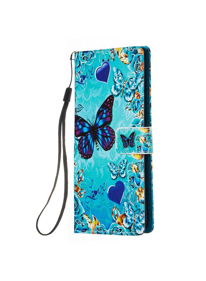 Zaboon Case For Galaxy M80s Colored Drawing Pattern Plain Weave Horizontal Flip Leather Case with Holder & Card Slot & Wallet&Lanyard - Image 2