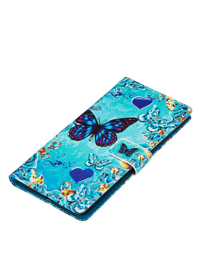 Zaboon Case For Galaxy M80s Colored Drawing Pattern Plain Weave Horizontal Flip Leather Case with Holder & Card Slot & Wallet&Lanyard - Image 4