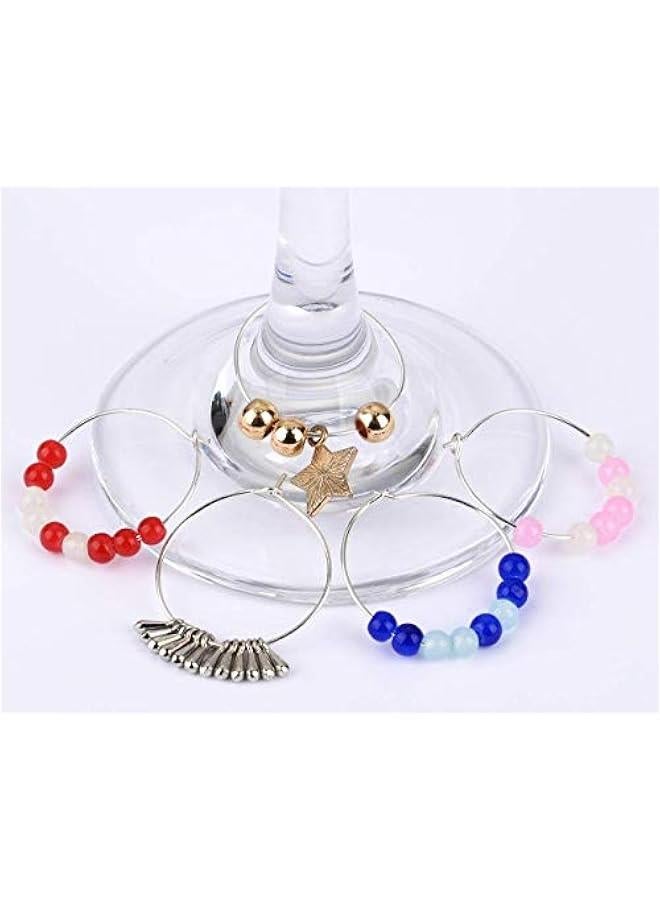 Wine Glass Charms Rings Set of 300 Wire Hoop Beading Hoop for Glasses, Jewelry Making  - Image 4