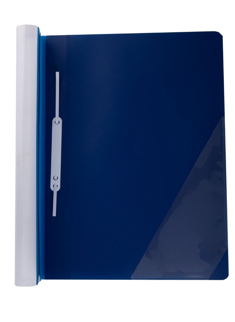 PRIMA - 12-Piece Clear File Folder A4 Dark Blue - Image 1