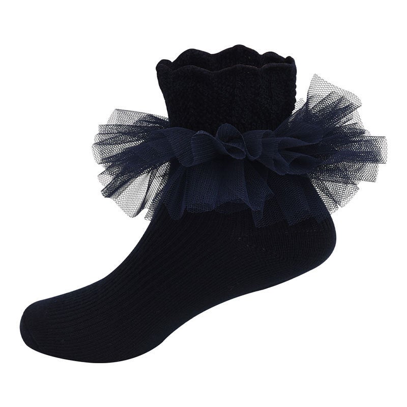 Children'S Socks Lace Princess Socks Comfortable Girls' Socks Thin Breathable Baby Cotton Socks - Image 1