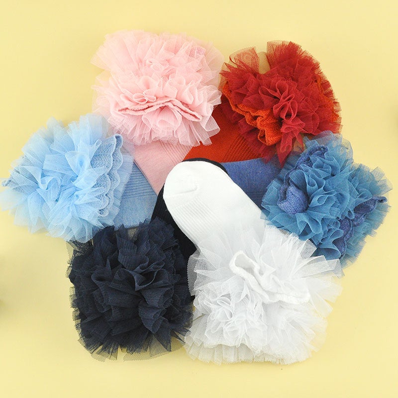 Children'S Socks Lace Princess Socks Comfortable Girls' Socks Thin Breathable Baby Cotton Socks - Image 3