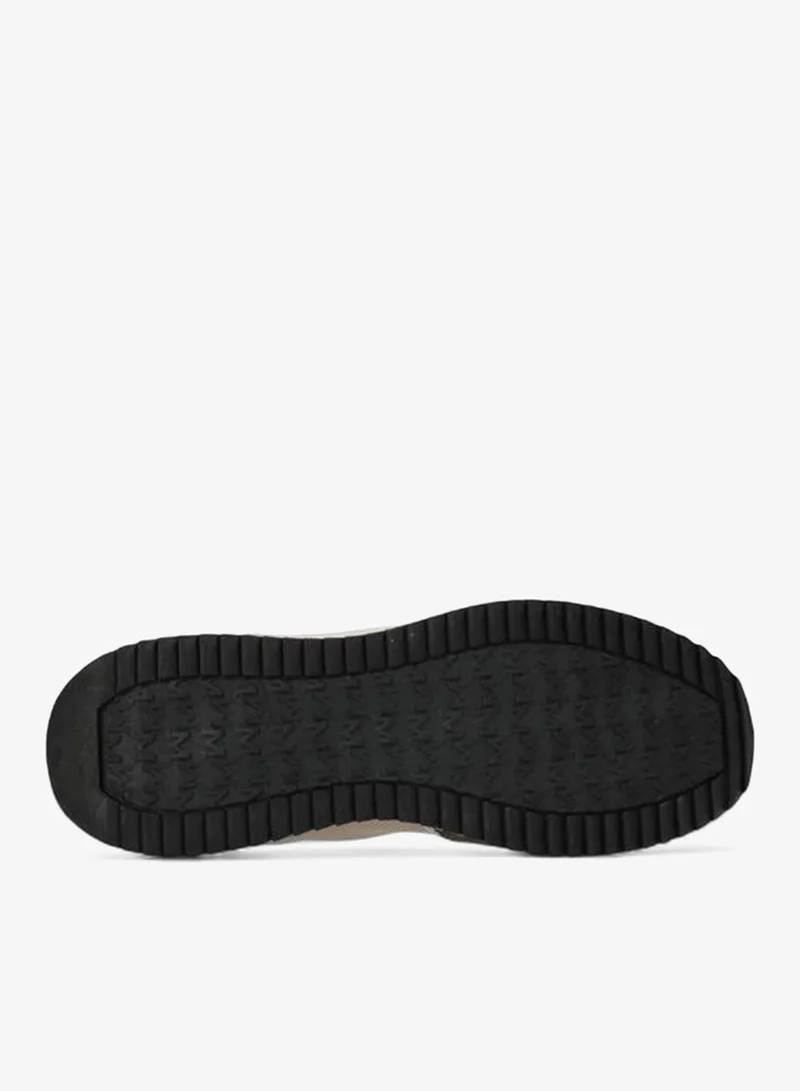 MEXX BROWN Panelled Lace-Up Sneakers for Women | Best Price UAE