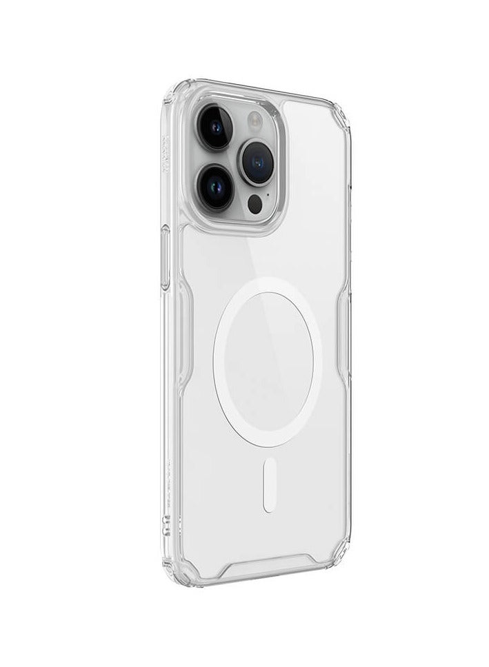 نيلكين جراب تي بي يو من سلسلة ناتشر متوافق معا مج سيف ايفون 14 برو ماكس من نيلكن - شفاف - Image 1