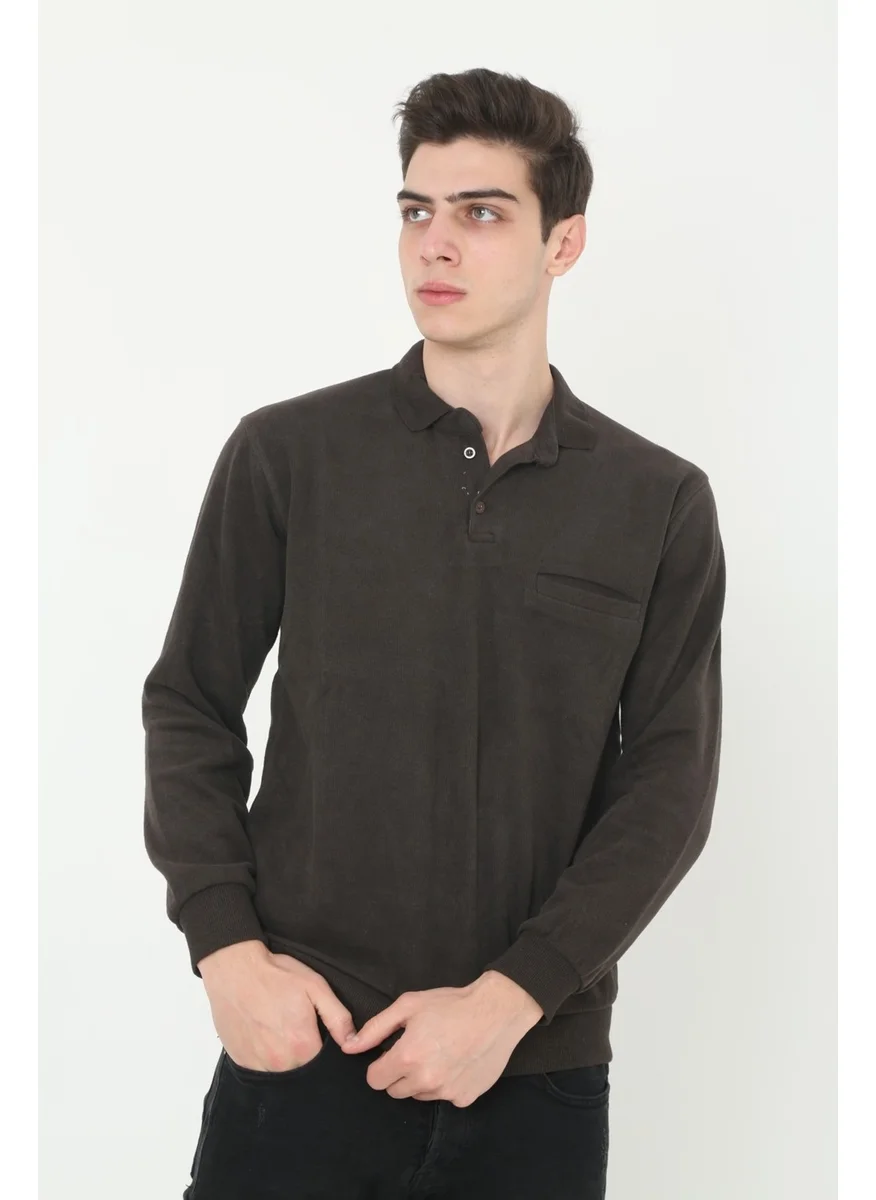 Kmk Kombin KMK Combine Men's Mink Collar Selanik Soft Texture Sweater