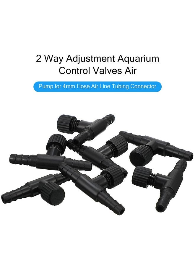 Honoson Honoson 30 Pieces Aquarium Control Valve, T Shaped Air Pump Control Valves Single Way Plastic Air Flow Control Regulator for 4 mm Hose Air Line Tubing Connector - Image 4