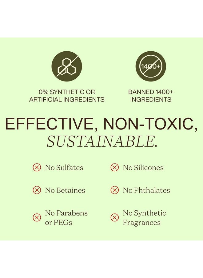 Ingreendients - Non Toxic Vegan Shampoo With Organic Ingredients Apple Cider Vinegar & Tea Tree Oil Sulfate Free Color Safe Paraben Free Gluten Free Cruelty Free Ph Balanced - Image 1