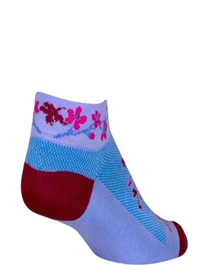 SockGuy, Blossom, Classic Sock, Sporty and Stylish, 3 Inches - Small/Medium