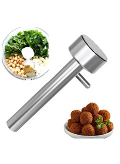 Y&D Falafel Maker Scoop, Stainless Steel Professional Meatball for Portion Control, Food Safe and Non-Sticky Mold Meat Baller Scoop Tool Frozen Mix, Silver  - Image 1