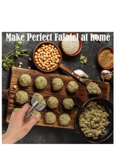 Y&D Falafel Maker Scoop, Stainless Steel Professional Meatball for Portion Control, Food Safe and Non-Sticky Mold Meat Baller Scoop Tool Frozen Mix, Silver  - Image 2