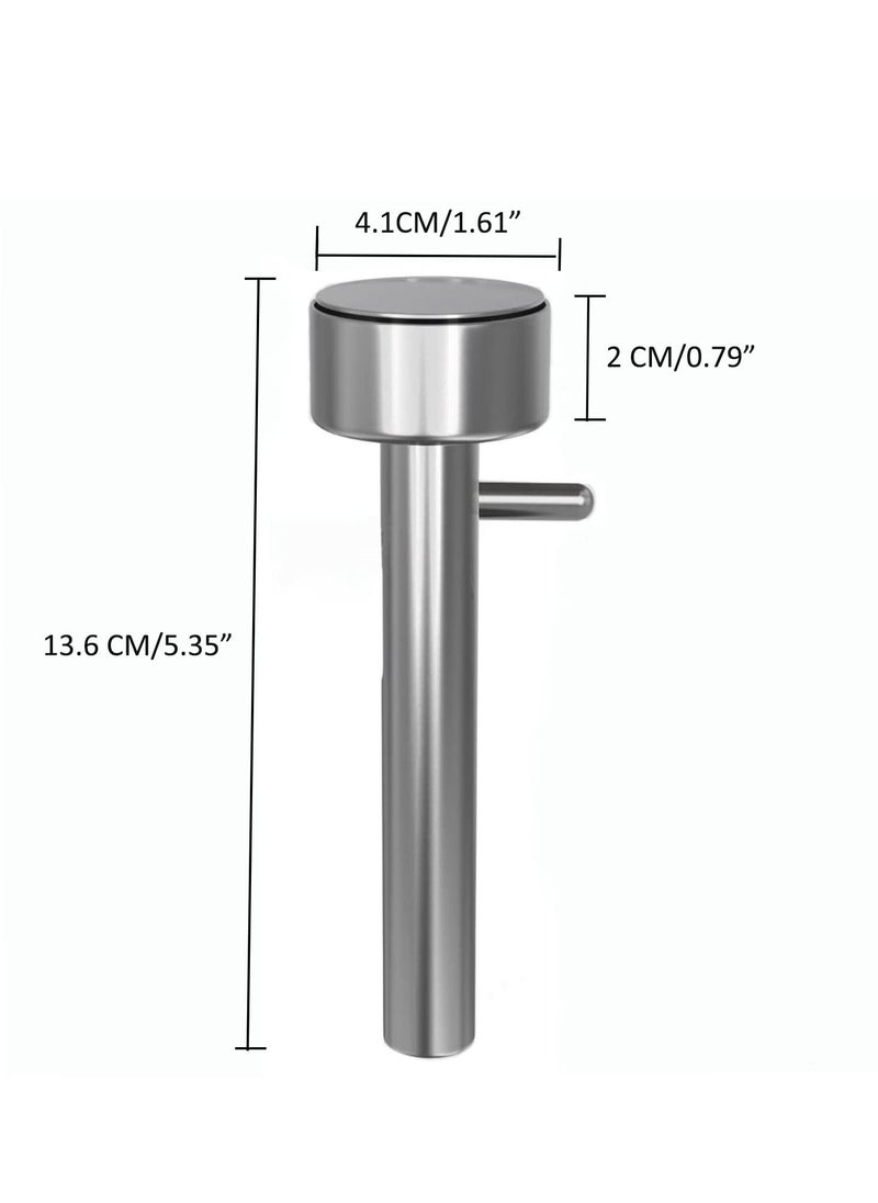 Y&D - Falafel Maker Scoop, Stainless Steel Professional Meatball for Portion Control, Food Safe and Non-Sticky Mold Meat Baller Scoop Tool Frozen Mix, Silver - Image 1
