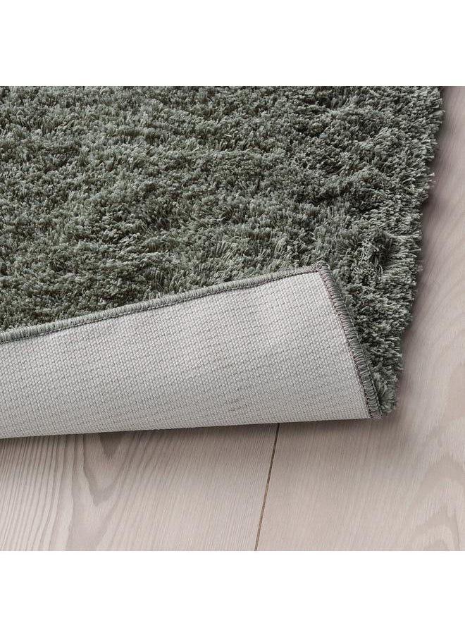 erorex Rug, high pile, dark grey, 80x150 cm  - Image 4