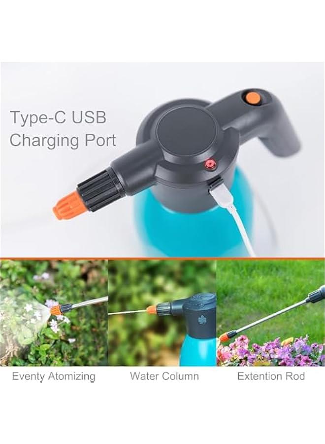 Electric Spray Bottle, 2L Watering Can for Indoor/Outdoor Plants, Automatic Plant Mister Rechargeable Battery Powered Sprayer with Adjustable Spout for Gardening,Fertilizing,Cleaning - Image 3