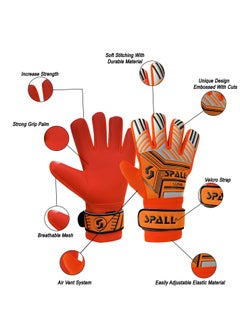 Spall Soccer Goalkeeper Gloves for Adults, Goalkeeper Gloves Extra Strong Grip and Non-Slip Unisex for Indoor and Outdoor Training and Match  - Image 3