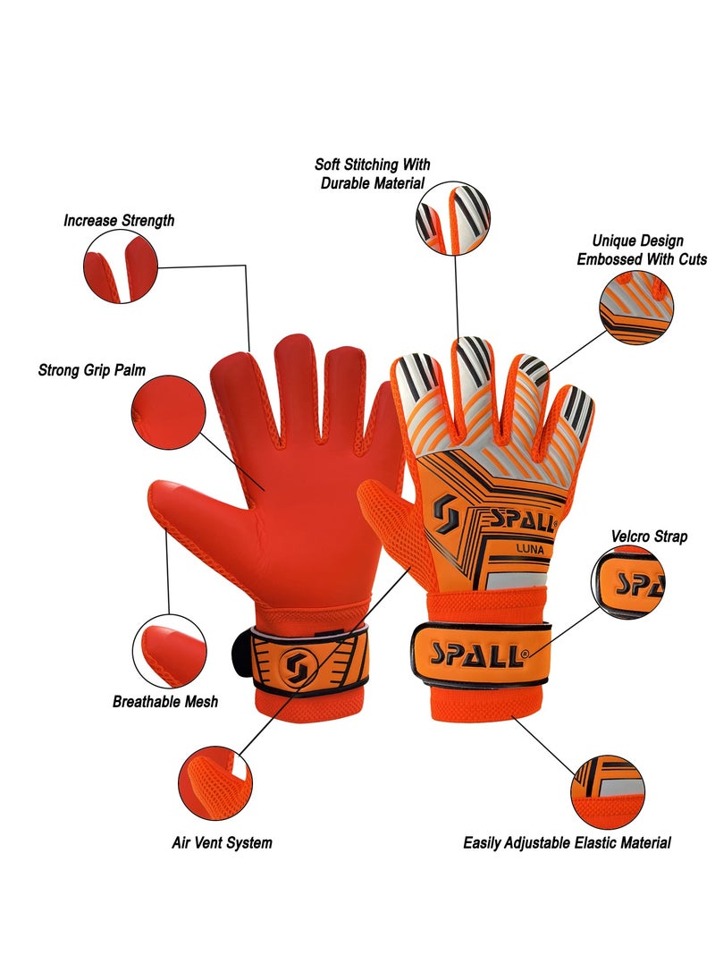 Spall Soccer Goalkeeper Gloves for Adults, Goalkeeper Gloves Extra Strong Grip and Non-Slip Unisex for Indoor and Outdoor Training and Match  - Image 3