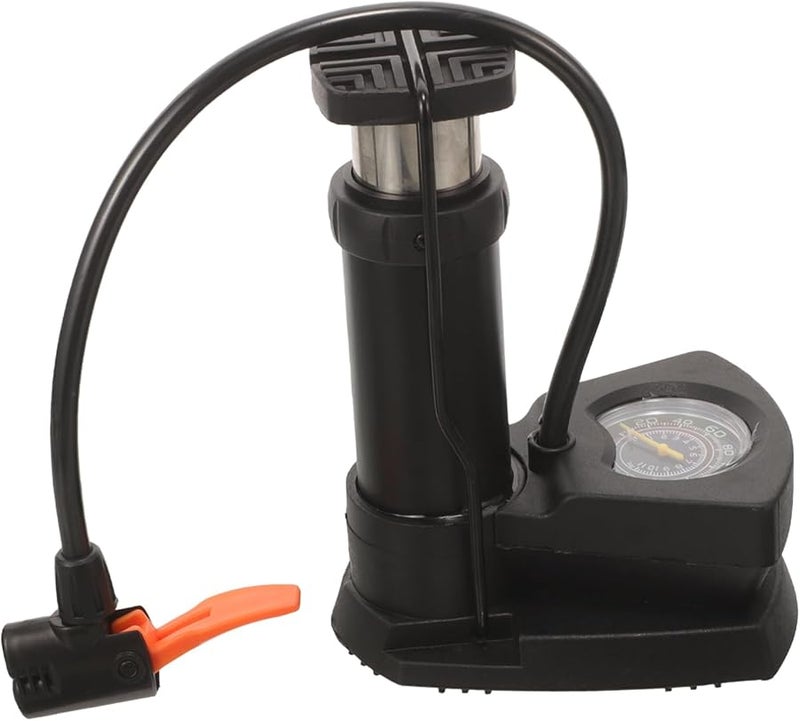 مضخة هواء مضغوطة مع مقياس ضغط للدراجات والدراجات البخارية وإطارات السيارات خفيفة الوزن - Image 2