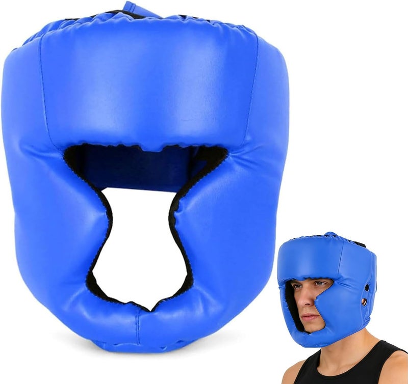 NEELABIL Gulf user preference oriented build Kickboxing Head Guard for Adults & Kids, MMA Sparring Helmet(blue) | Soft Comfortable Padding, Durable Wear-Resistant Boxing Headgear - خوذة ملاكمة للكبار والصغار Global sizing options - Image 1