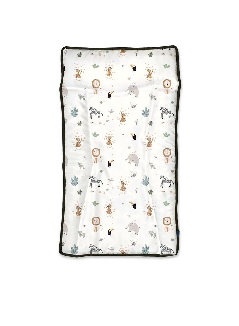 Hummingbird Premium Waterproof Baby Changing Mat – Soft Portable Diaper Changing Pad with Easy-Clean Surface for Newborn & Toddler, Zoo Design - Image 1