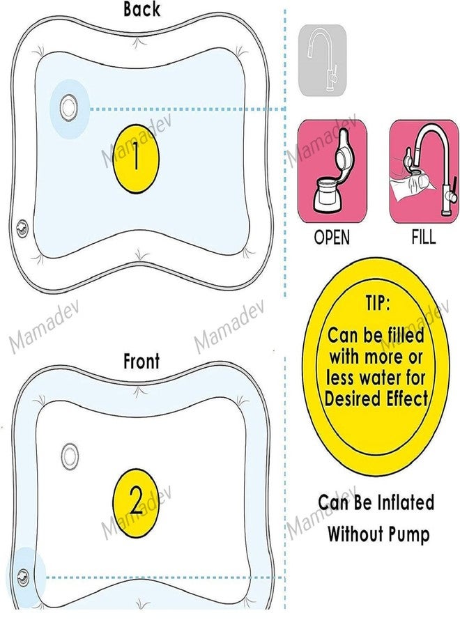 Mamadev®:- Baby Kids, Water Play Mat Toys, Leakproof Water Play Mat, Water Play Mat for Baby, Indoor and Outdoor Water Play Mat(Multi Color)(1 PIS) - Image 3
