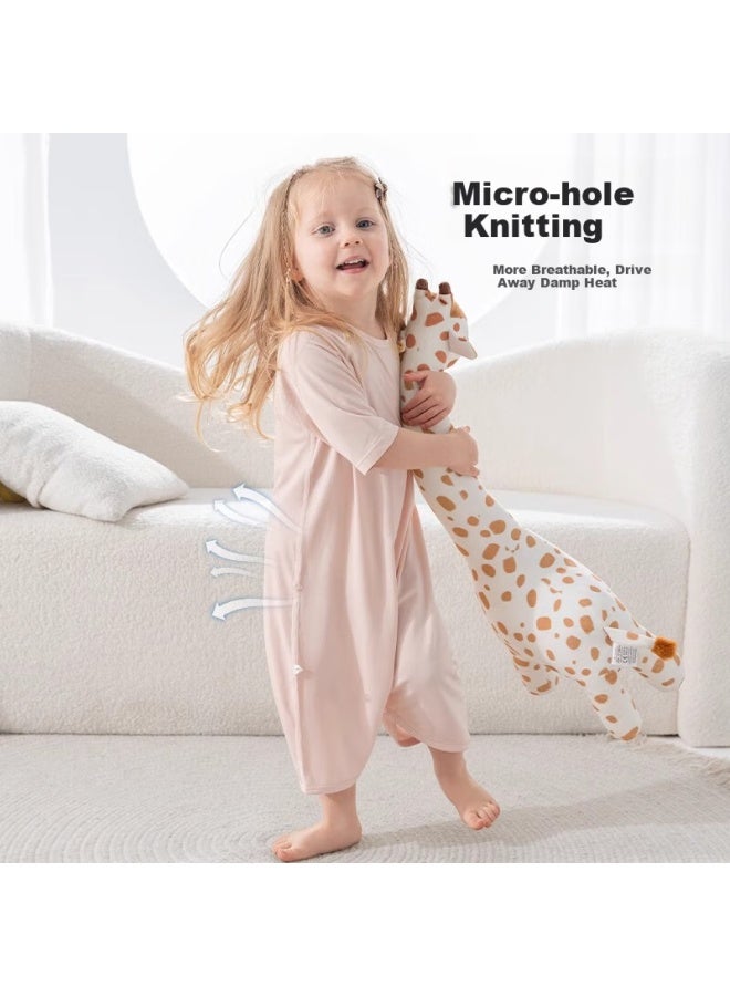 Beptides Beipes Children's Pajamas Summer Silk Robe Newborn Home Wear Anti-kick Quilt Artifact Baby Nightgown - Image 3