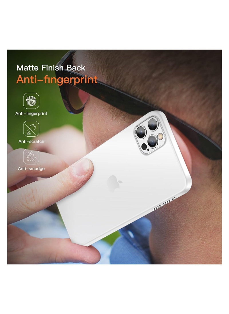 حافظة متوافقة مع آيفون 15 برو ماكس، حافظة رقيقة، جلد خلفي غير لامع [مضادة لبصمات الأصابع وغير صفراء] غلاف واقي فائق مع حماية الكاميرا - Image 4