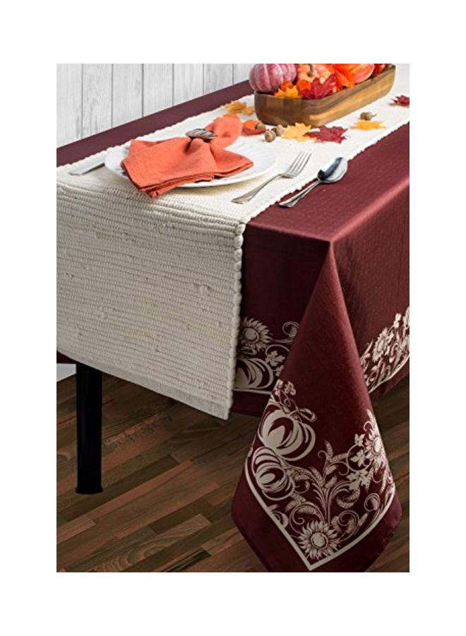 DII Handmade Chindi Tabletop, Reversible and Machine Washable, Table Runner, 14x72, Natural - Image 5