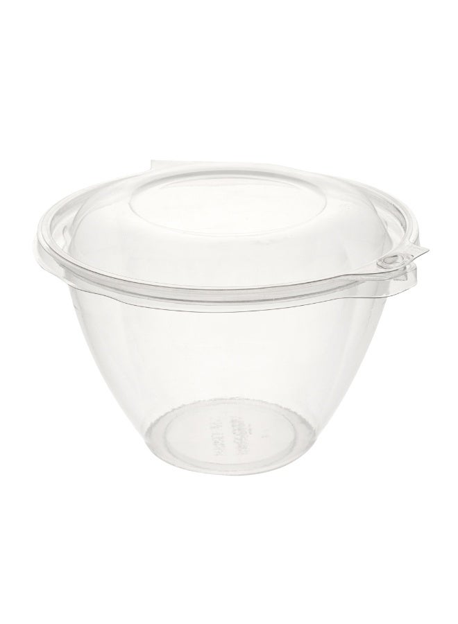 Restaurantware Tamper Tek 48 Ounce Take Out Bowls, 100 Tamper-Evident Meal Prep Bowls - Hinged Lid, Freezable, Clear Plastic To Go Bowls, Disposable, For Carry Out Or Lunches - Image 1