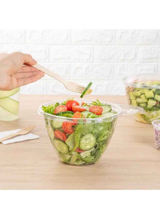 Restaurantware Tamper Tek 48 Ounce Take Out Bowls, 100 Tamper-Evident Meal Prep Bowls - Hinged Lid, Freezable, Clear Plastic To Go Bowls, Disposable, For Carry Out Or Lunches - Image 5