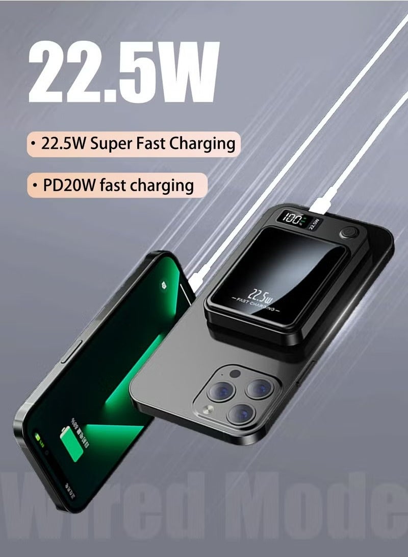 X-level 10000 mAh Magsafe Power Bank 22.5W Wireless Portable Charger with PD 20W USB-C Port,Fast Charging for MagSafe Battery Pack iPhone 16/15 Pro Max/iPhone 15 Plus/14/13/12 Series - Image 4