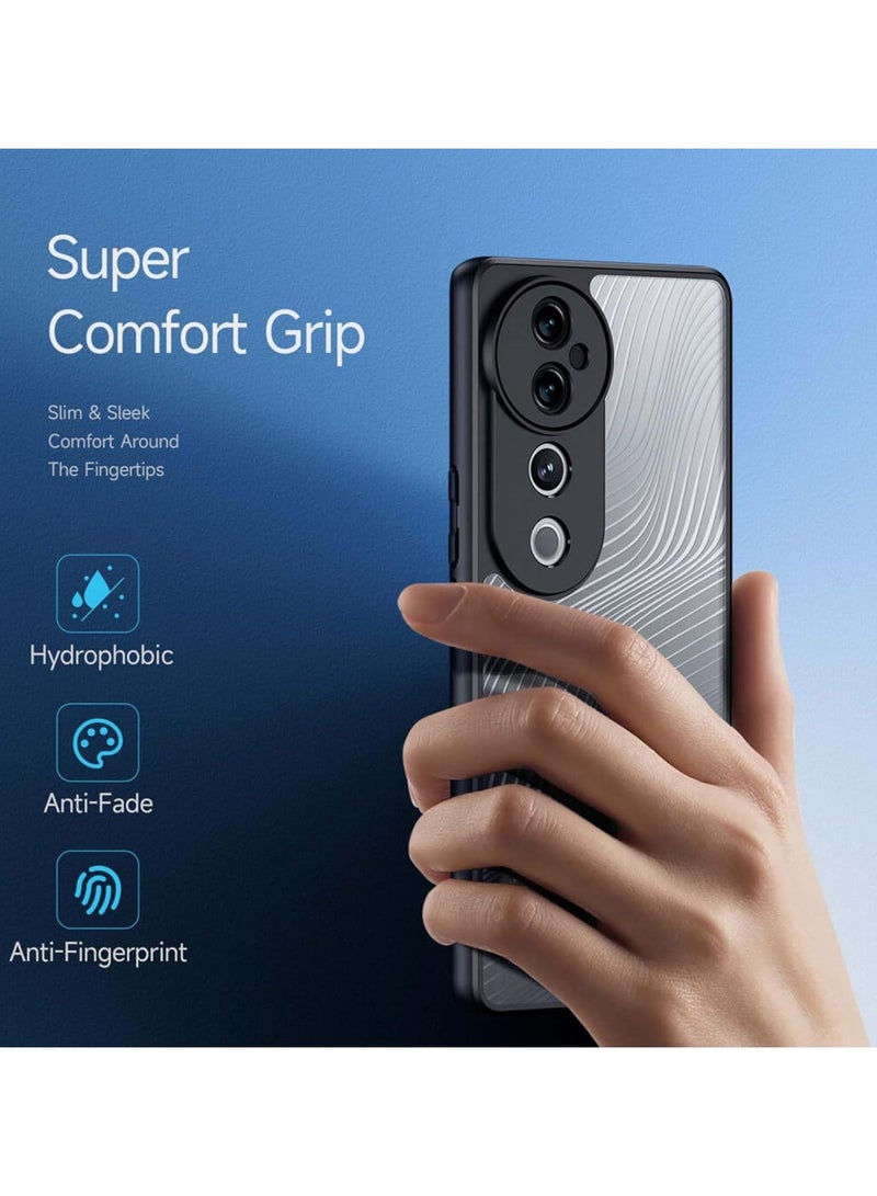 general Vivo V40/V40 Pro Back Cover Ultra Slim Fit Fingerprint Resistant Matte Texture Vivo V40/V40 Pro Black Case - Image 3