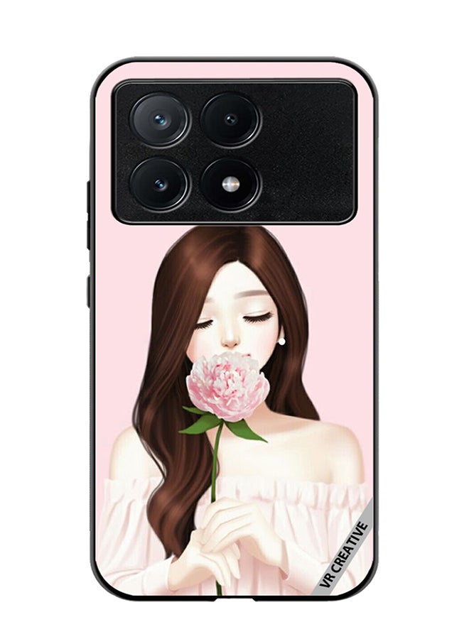 VR CREATIVE Protective Case Cover For Xiaomi Poco X6 Pro Rosy Design Multicolour - Image 1