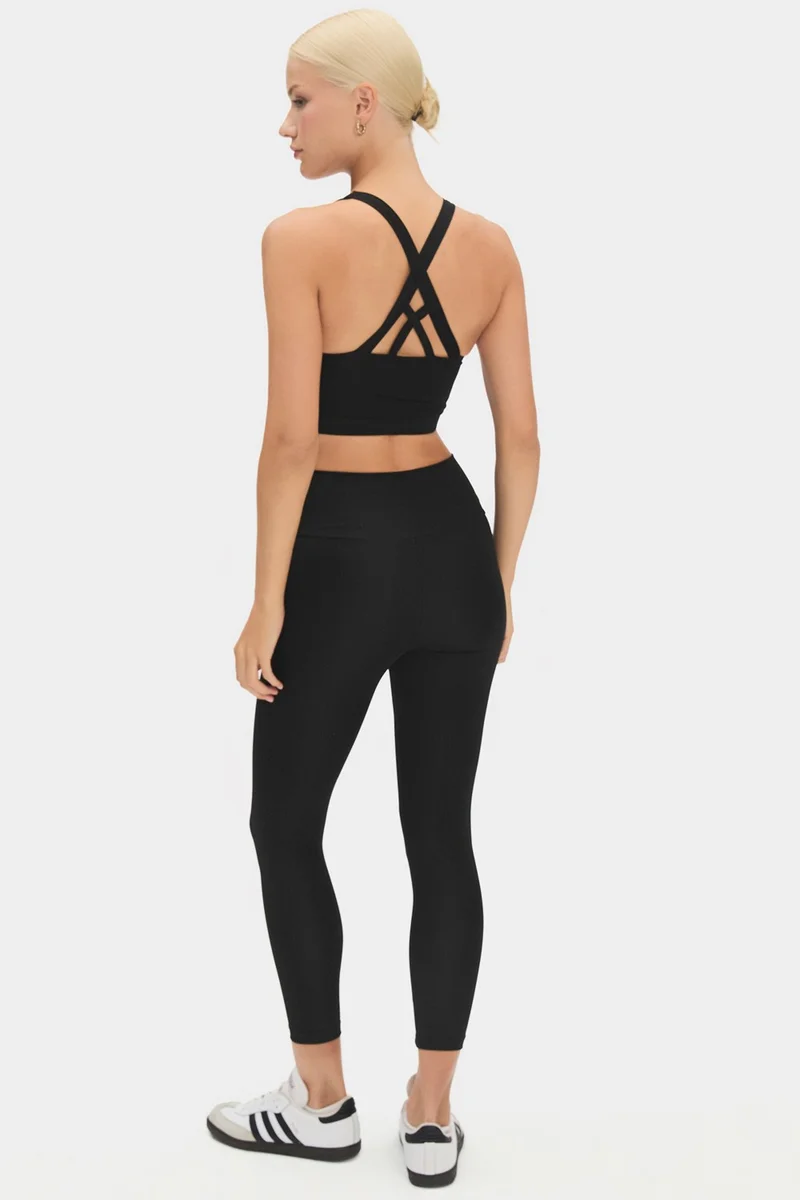 JOYSTAR Women's Cross Waist Detailed Slimming Sports Leggings
