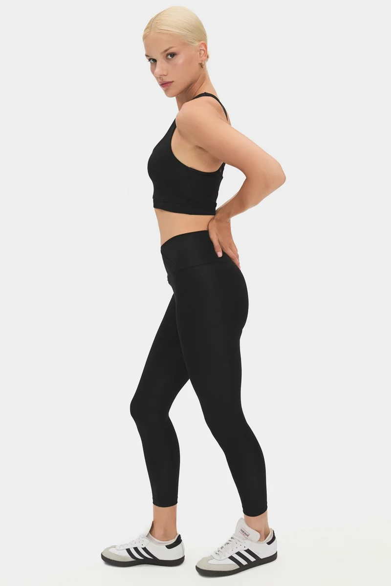 JOYSTAR Women's Cross Waist Detailed Slimming Sports Leggings