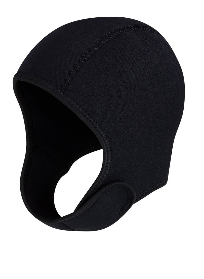 Generic Diving Hood, 2.5mm Neoprene Diving Hood Surf Cap, Stretchable Diving Cap with Chin Strap, Dive Cap Surfing Thermal Hood, for Kayaking Snorkeling Swimming Sailing Canoeing Water Sports - Image 1
