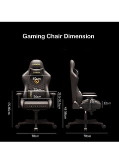 Gaming Chair Platinum Leather with Adjustable Hand Rest and Rocking Function - Ultimate Comfort for Gamers - pzsku/ZD780D8E1514B80DC477CZ/45/_/1730356758/d24ae3bf-b8db-4b54-a958-05513cffc1a6