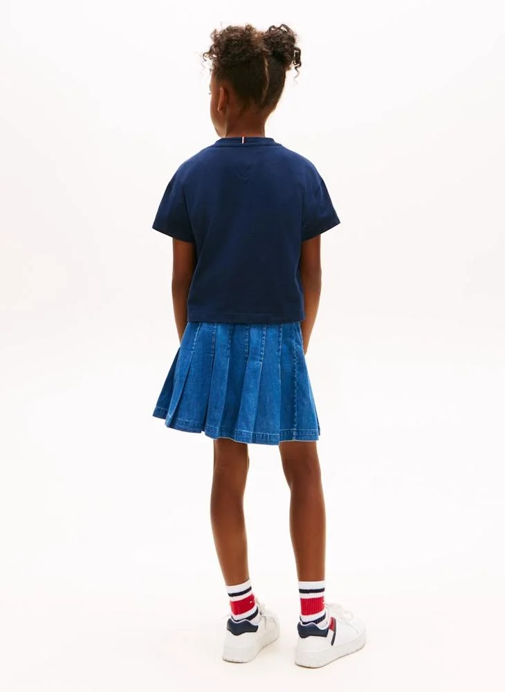 تومي هيلفيغر Youth Heritage Flag Crew New T-Shirt