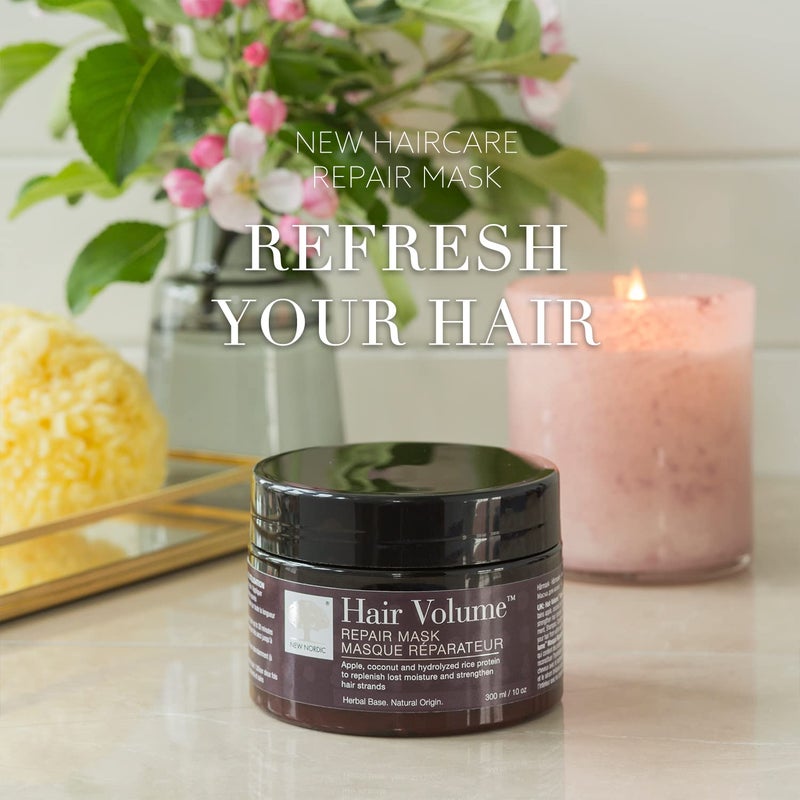 NEW NORDIC Hair Volume Repair Mask for Dry Damaged Hair & Natural Growth, Rebuild Moisture Balance, Volumize & Strengthen, 10 oz - Image 2