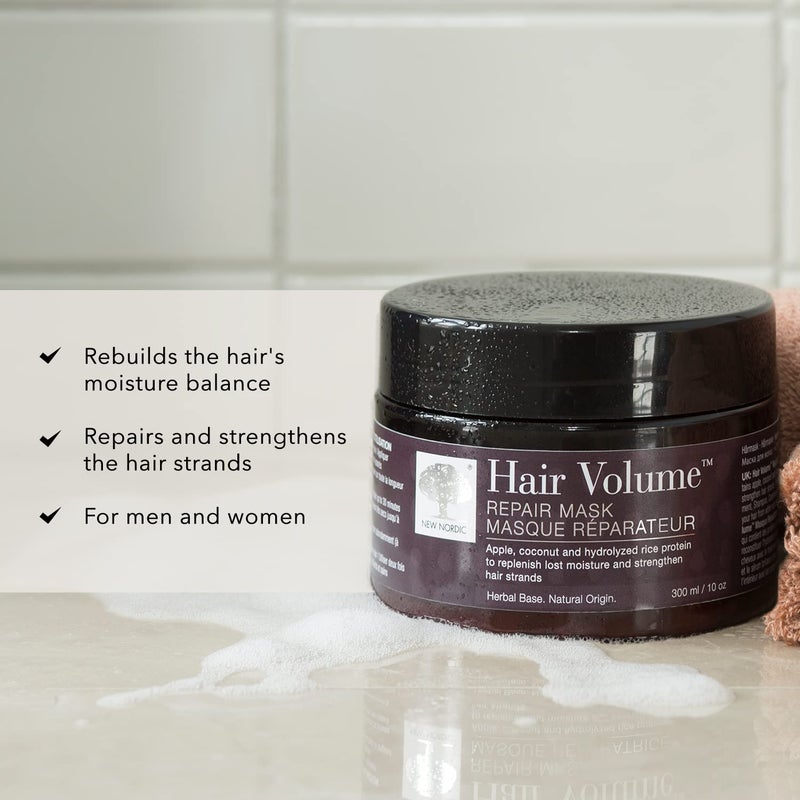 NEW NORDIC Hair Volume Repair Mask for Dry Damaged Hair & Natural Growth, Rebuild Moisture Balance, Volumize & Strengthen, 10 oz - Image 3