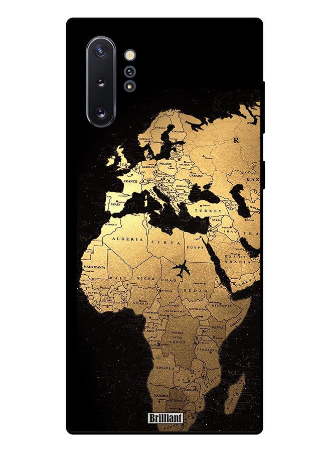 Brilliant Protective Case Cover For Samsung Galaxy Note 10 Plus World Map - Image 1