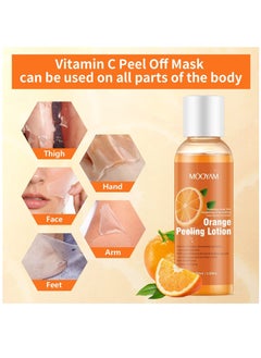 MOOYAM Body Whitening Orange Peeling Lotion 100ml Dead Skin Exfoliating Skin Moisturizing Hydrating Butter Peeling off Wax Remove Dead Skin and Calluses Whitening Skin Lotion for Men & Women  - Image 4